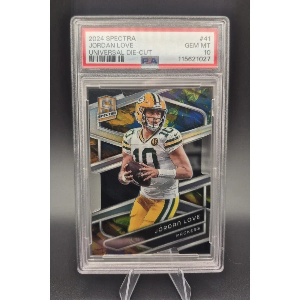 2024 Spectra Jordan Love #41 Universal Die-Cut /10 PSA 10 POP 1 Packers